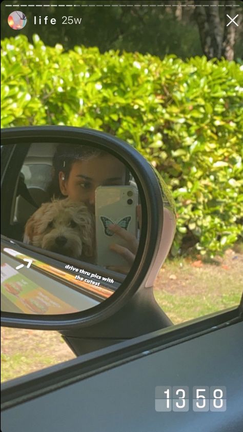 Car Mirror Selfie Captions, Car Selfies Instagram Story, Car Selfies, Selfie Captions, Insta Me, Dog Car, Car Ride, Car Mirror, Story Ideas