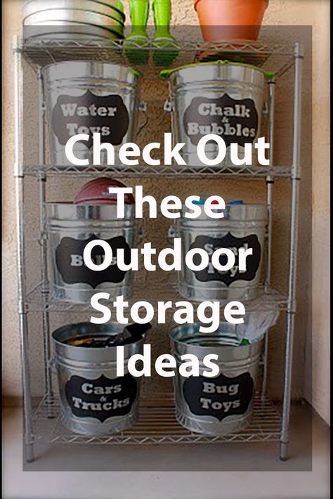 Check These Outdoor Storage Ideas Organizing Outdoor Toys, Cheap Outdoor Storage Ideas, Outdoor Toy Storage Waterproof, Outdoor Blanket Storage, Small Patio Storage Ideas, Outdoor Storage Ideas Diy, Outdoor Storage Ideas Waterproof, Outside Toy Storage, Outdoor Cushion Storage Ideas