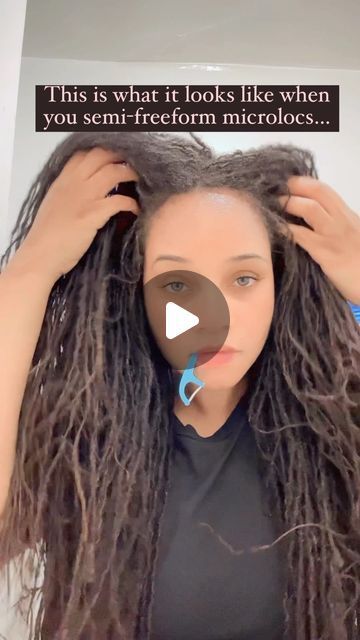 LaZyLoc’D on InstagramThis is how I maintain my semifreeform microlocsPrepping for a professional washconditionand hot oil treatmentlocs locstyles locnation semifreeformlocs microlocs sisterlocks Caring For Microlocs, Free Part Microlocs, Loc Bob On Micro Locs, Freeform Microlocs, Free Form Micro Locs, Sistah Locs Styles, Micro Goddess Locs, Flexi Rods On Micro Locs, Long Microlocs Hairstyles