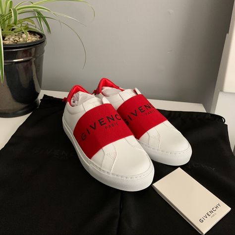 Brand New Givenchy Sneaker. Never Wear! Authentic 100% Givenchy Sneakers, Givenchy Shoes, Womens Shoes Sneakers, Givenchy, Red White, Red And White, Shoes Sneakers, Heat, Women Shoes