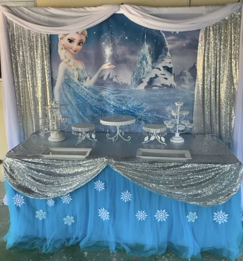 Elsa Birthday Backdrop, Elsa Backdrop Frozen Theme, Frozen Birthday Party Backdrop, Frozen Backdrop Ideas, Frozen Theme Backdrop, Frozen Birthday Backdrop, Elsa Backdrop, Elsa And Anna Birthday Party, Frozen Theme Party Decorations