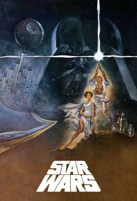 Hope Art, Star Wars Episode Iv, Star Wars 1977, Cuadros Star Wars, Star Wars Wallpaper, Galactic Empire, Star Wars Poster, Star Wars Collection, A New Hope