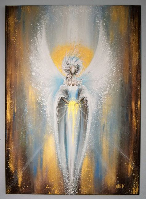 Energy Arts, Angels Art, Mosaic Texture, Spiritual Paintings, Angel Wings Heart, The Fury, Arabic Calligraphy Art, Angel Art, Art Painting Acrylic