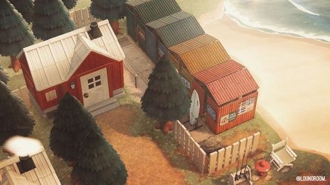 Japanese Town, Acnh Cottagecore, Ac New Leaf, Animal Crossing Guide, Animal Crossing Wild World, Deco Nature, Acnh Ideas, Red Beach, Acnh Inspo