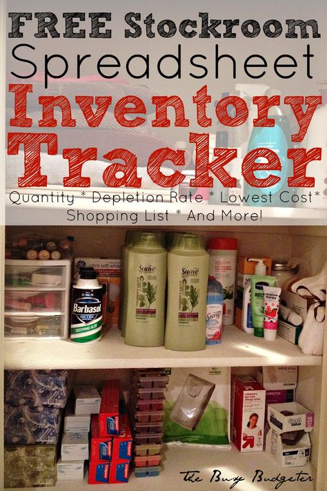 The 3 Reasons You Need a Home Supply Closet and a FREE Home Supply Closet Inventory Tracker Spreadsheet. Busy Budgeter, Supply Closet, Closet Inventory, Inventory Tracker, Preppers Pantry, Survival Quotes, Emergency Prepping, Survival Prepping, Survival Tips