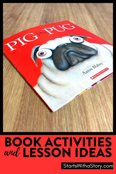 Aaron Blabey’s Pig the Pug is a great mentor text for teaching summarzing, character analysis, point of view, rhyme, main idea and sharing to elementary students in 1st, 2nd and 3rd grade. This Clutter-Free Classroom post shares reading lesson ideas, read aloud teaching tips and resource recommendations that are packed with printable worksheets and activities. Simply pair this picture book with the book companion and an anchor chart to deliver fun and engaging lessons! Learn more here! Pig The Pug Activities, Pig The Pug, Genre Activities, Interactive Read Aloud Lessons, Social Emotional Learning Lessons, Clutter Free Classroom, Read Aloud Activities, Writing Lesson Plans, Interactive Read Aloud