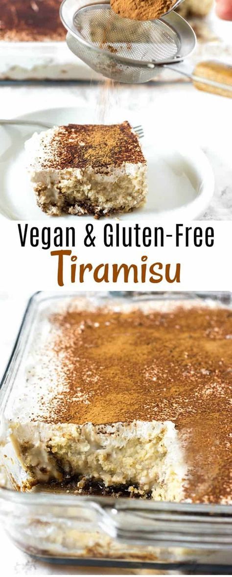 Vegan Tiramisu Recipe, Tiramisu Vegan, Gluten Free Tiramisu, Healthy Vegan Dessert, Vegan Tiramisu, Cheesecake Vegan, Coconut Dessert, Desserts Vegan, Cake Vegan