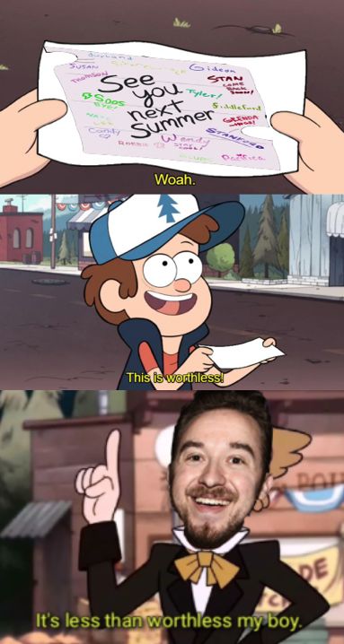 See You Next Summer, Gravity Falls See You Next Summer, Humanity Art, Comic Book Frames, Alex Hirsch, Drawing Comics, Fall Memes, Gravity Falls Funny, Gravity Falls Bill