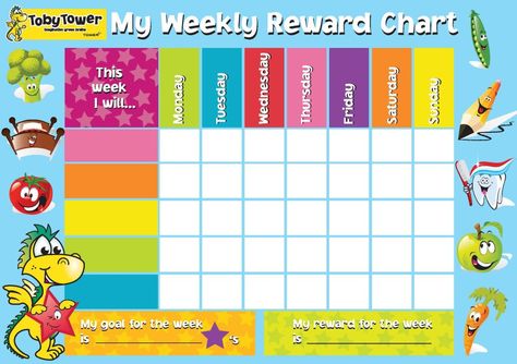 Preschool Reward Chart, Weekly Reward Chart, Star Chart For Kids, Reward Chart Template, Good Behavior Chart, Toddler Reward Chart, Child Behavior Chart, Printable Reward Charts, Incentive Chart