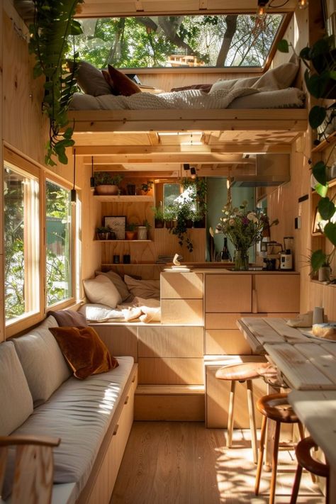 Cave Room Ideas, Tiny House Designs, Women Cave, Cave Room, Building A Tiny House, Best Tiny House, Casa Container, Modern Tiny House, Tiny Cabin