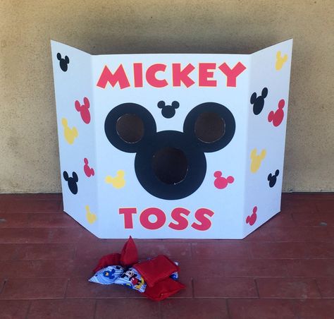 Mickey Mouse And Minnie Mouse Birthday Party Ideas, Mickey Mouse 1st Birthday Party Games, Mickey Mouse Themed Games, Mickey And Minnie Birthday Party Games, Mickey Mouse Party Games Diy, Mickey Mouse Birthday Games Activities, Mickey Games For Party, 3rd Birthday Party Mickey Mouse, Mickey Birthday Games