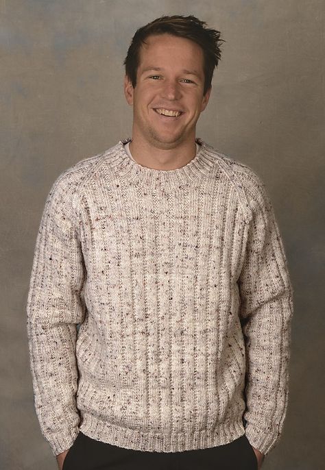 Ravelry: PT 8533 - Men's Round Neck Sweater by Bendigo Woollen Mills Mens Knit Sweater Pattern, Mens Hat Pattern, Sheep Knitting Pattern, Kids Sweater Pattern, Mens Knitted Scarf, Mens Knit Sweater, Crochet Men, Knitting Patterns Free Sweater, Knit Hat For Men