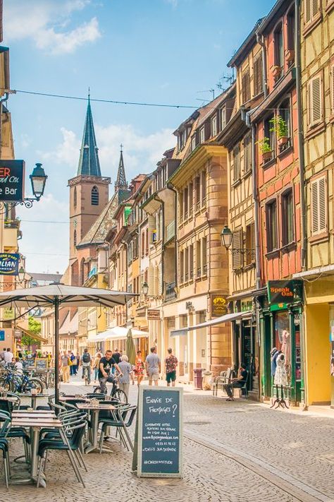 Fairytale Village, Colorful Village, Colmar France, France Aesthetic, Medieval Village, Alsace France, Strasbourg France, Color Pallete, Visit France