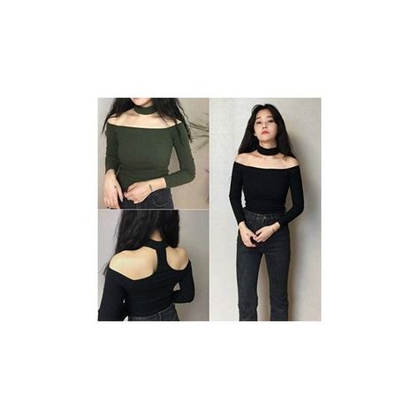 Off Shoulder Choker Top (11 CAD) ❤ liked on Polyvore featuring tops, women, off the shoulder tops and off shoulder tops Choker Tee, Choker Top, Slim Sweater, Matches Fashion, Off Shoulder Tops, Concert Outfit, T Shirt Top, Choker, Off Shoulder