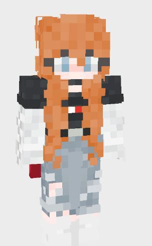 Minecraft Skin Ginger Hair Girl, Minecraft Girl Skins, Cute Ginger, Under The Rainbow, Plaits Hairstyles, Ginger Girls, Punk Girl, Minecraft Mods, Minecraft Skin