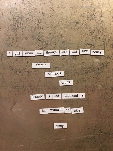 Wrote a poem from magnetic words at a friends house. Let women be women. #Feminism #Activism #WomensMarch #Poetry Greek Symposium, Magnet Poetry, Poetry Magnets, Poetry Party, Feminism Activism, Word Magnets, Poetry Book Design, Zodiac Aesthetic, Magnetic Poetry