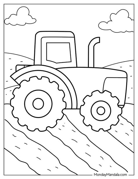 Farm Free Printables Preschool, Free Farm Coloring Pages, Farm Animal Shapes, Coloring Pages For Toddlers Free Printable, Farm Dot Printables, Preschool Farm Animal Art, Farm Activity Sheets, Farm Coloring Pages Preschool, Tractor Printables Free