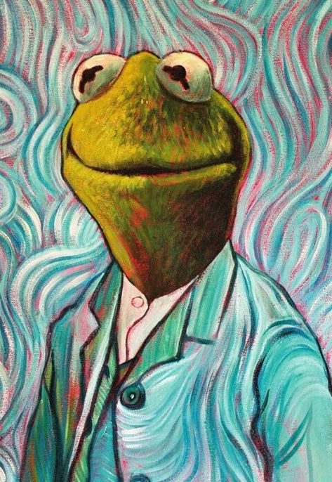 Cheerful Art, Kermit The Frog, The Frog, Art