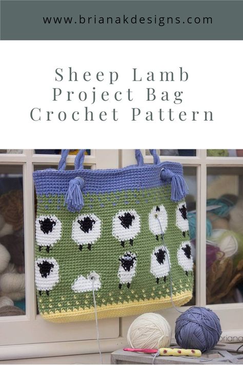 Baaaa! Sheep Crochet Project Bag is fun to make, a delitght to wear, and functional for yarn projects. I mean, what yarn wouldn’t want to be carried in this crochet bag?! This crochet pattern comes with written instructions to guide you through each row. A fun crochet colorwork purse. Sheep Crochet Bag, Crochet Sheep Bag, Fuzzy Yarn Crochet Projects, Project Bag Pattern, Crochet Colorwork, Random Crochet, Sheep Crochet, Crochet Project Bag, Crochet Sheep