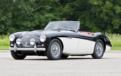 1955 Austin-Healey 100/4 BN1 "Le Mans" | Gooding & Company Austin Healey, Leaf Spring, Pebble Beach, Racing Cars, Race Cars, Jeep, Austin, The Globe, Sports Car