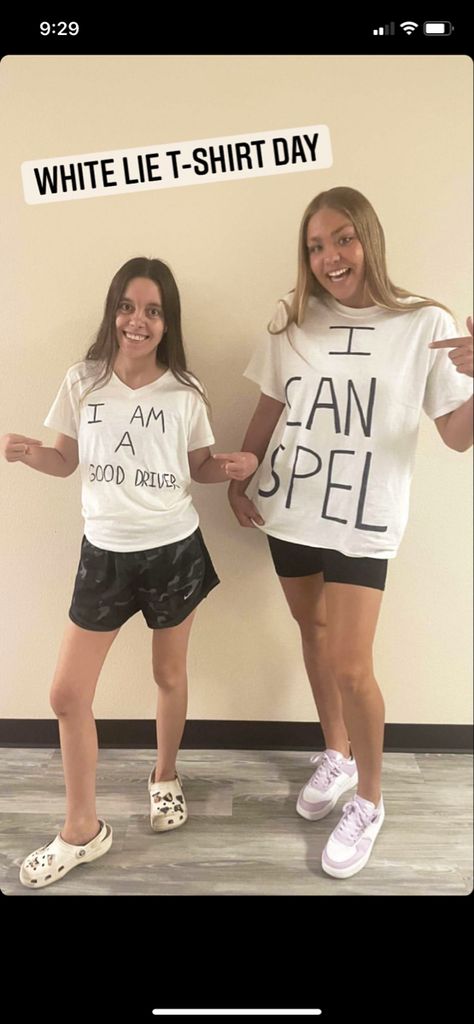 White Lies Football Theme, T Shirt Party Ideas, Soccer Mom Dress Up Day, White Lie Party Shirts Ideas College, White Lie T Shirt Ideas High School, Little White Lies Shirt Ideas, White Lie Ideas, White Lies Party Shirts, Funny White Lies Shirts