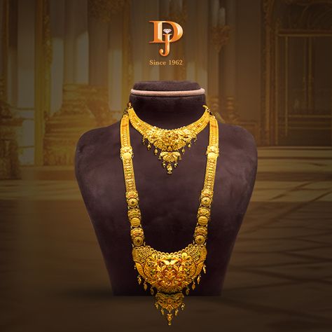 Draped in the richness of tradition, a gold necklace and ranihaar complete the symphony of elegance for your wedding ensemble. Every gleaming piece adds a touch of timeless allure to your special day.✨ Ranihaar Weight- 60.000 gms Necklace Weight- 20.000 gms Visit us at: 📍Nampally 📍Shah Ali Banda . . . #dhanrajjainjewellers #goldnecklace #jewellerysets #southindianbrides #jewelleryaddict #hyderabad #bharosekiparampara South India, Jewelry Sets, Special Day, Gold Jewelry, Gold Necklace, Gold, Instagram