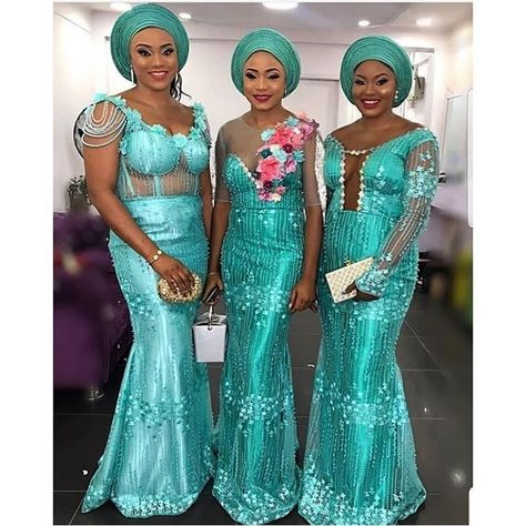 Teal Asoebi, Cord Lace Styles, Nigerian Dress Styles, Aso Ebi Style, Aso Ebi Lace, Aso Ebi Lace Styles, Nigerian Dress, Latest Aso Ebi Styles, African Lace Styles