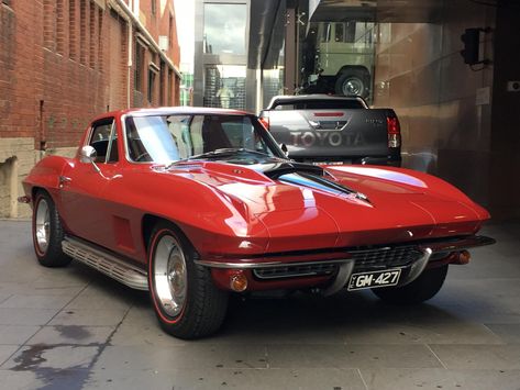 1967 Chevrolet Corvette C2 Sting Ray Coupe 2dr Man 4sp 427 [MY67] [IMP] 67 Corvette Stingray 427, 67 Corvette, C2 Corvette, 1967 Corvette, Corvette C2, Red Corvette, Chevrolet Corvette Stingray, Big Rig Trucks, Khaki Fashion