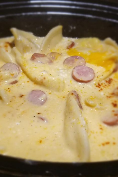 Pierogi soup Perogie Soup Creamy, Pierogi Soup Crock Pot, Pierogi And Sausage Soup, Perogies Soup Recipe, Perigee Soup, Perogies Soup, Perogie Soup Recipes, Pierogi Soup Recipe, Pierogi Soup