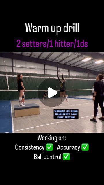 Coach Le Kuhn🇧🇷🇺🇸🏐 on Instagram: "🔥Warm up drill with 4 players - 2 setters / 1 hitter / 1 ds.  #drill #coaching #volleyball #girls #club #ballcontrol #volleyball #drills #fun #games #girlsvolleyball #girls #clubvolleyball #warmup #love #coaching #team #hustle #effort #hitting #approach #communication" Volleyball Coaching, Volleyball Workouts, Volleyball Drills, Coaching Volleyball, Girls Club, Drills, Fun Games, Volleyball, Communication