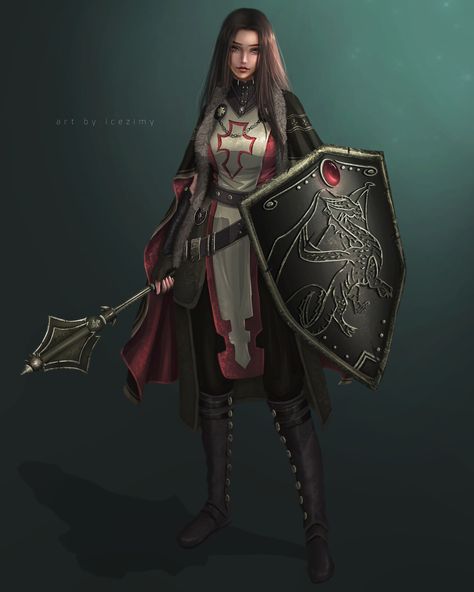 ArtStation - Cleric - Commission Female Cleric, Dnd Cleric, Dnd Classes, Dungeons And Dragons Homebrew, Fantasy Warrior, Character Modeling, Female Character Design, Character Design References, Dnd Characters