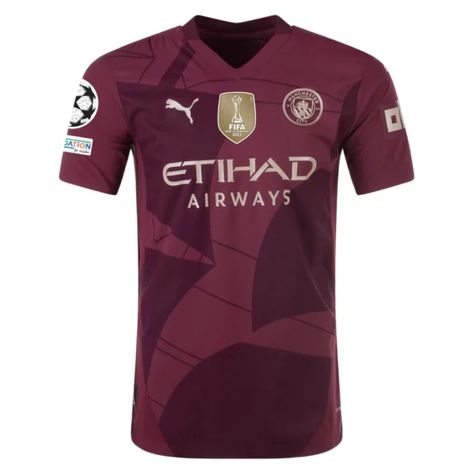 Manchester City 24/25 Authentic UCL Third Jersey by PUMA City Logo, The Boat, Manchester City, Arsenal, Manchester, First Time, Arsenal Fc