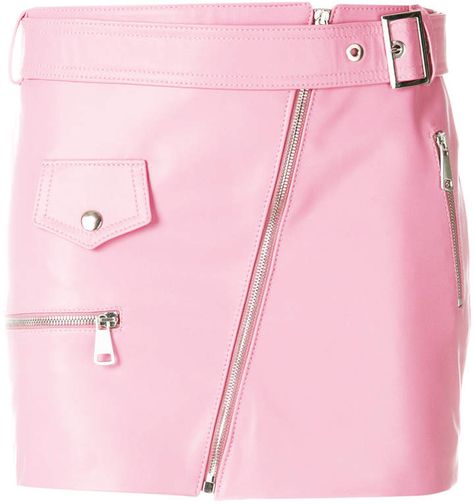 Manokhi biker mini skirt Skirts Leather, Bike Skirt, Short Leather Skirts, Leather Miniskirt, Skirts Short, Pink Belt, Pink Mini Skirt, Lace Midi Skirt, Leather Skirts