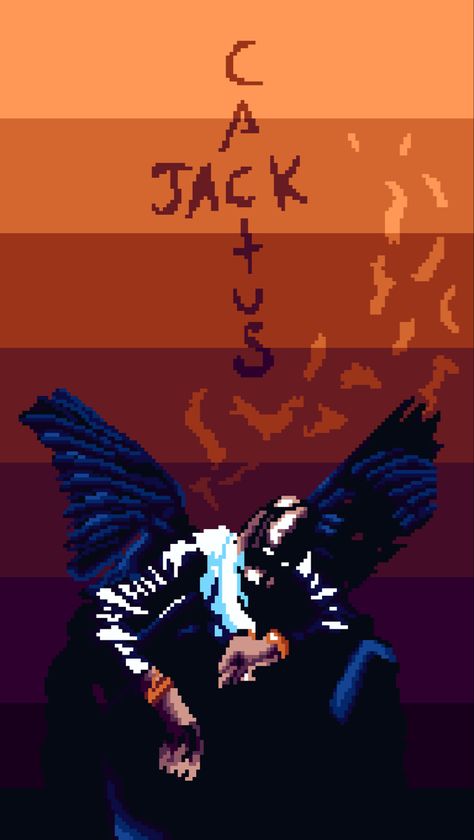 Travis Scott Birds, Cactus Jack, Travis Scott, Pixel Art, Random Stuff, Fondos De Pantalla, Cactus, Birds, Wallpapers