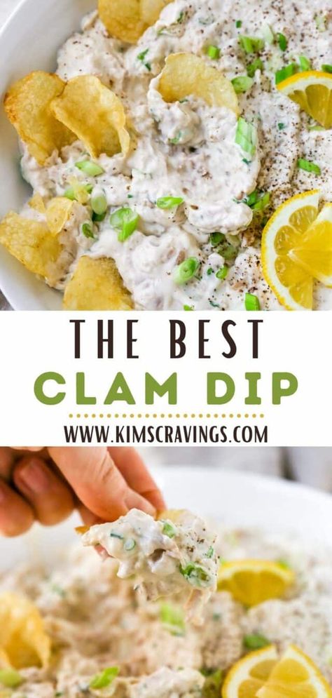 Best Clam Dip Recipe, Clam Dip Recipe, Best Chip Dip, Clam Dip, Best Spaghetti, Clam Recipes, Party Dishes, Dips And Spreads, Appetizers And Dips