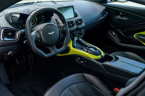 2019 Aston Martin Vantage First Drive: Advantage, Aston Aston Martin Interior, Aston Martin V12 Vantage, Car Interior Design Sketch, Hire Purchase, Aston Martin Db11, Aston Martin Vanquish, High End Cars, Aston Martin Vantage, Car Interior Design