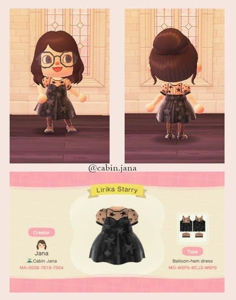 Animal Crossing Goth Clothes, Animal Crossing Online, Starry Dress, Ac Codes, Lirika Matoshi, Alien Photos, Acnh Clothes, Animal Crossing 3ds, Animal Crossing Funny