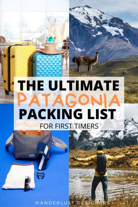 Patagonia packing list | a complete packing list for Patagonia with the items you should definitely have in your suitcase for the trip. Explore what to wear to Patagonia, what to pack for Patagonia and what to bring for hiking in Patagonia, as well as just exploring. | #patagonia #torresdelpaine #losglaciares #chile #argentina #packinglist | packing for Patagonia | packing list Patagonia | packing for Patagonia summer Patagonia Hiking Outfit, Patagonia Summer, Argentina Culture, Patagonia Travel, Visit Argentina, Patagonia Outfit, Patagonia Chile, Hiking Pack, Patagonia Argentina