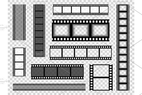 Film strip templates. Cinema by YummyBuum on @creativemarket Hollywood Theme Party Decorations, Film Tape, Movie Reels, Fashion Poster Design, Graphic Design Infographic, Washi Tape Planner, Film Reels, Yearbook Photos, Cinema Film