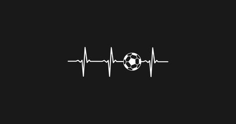 Heartbeat Soccer Soccer Heart Tattoo, Heartbeat Wallpaper Black, Soccer Heartbeat, The World Is Watching Soccer Wallpaper, Heart With Heartbeat Line, Soccer Fans, Phone Case Stickers, In A Heartbeat, Baseball Tshirts