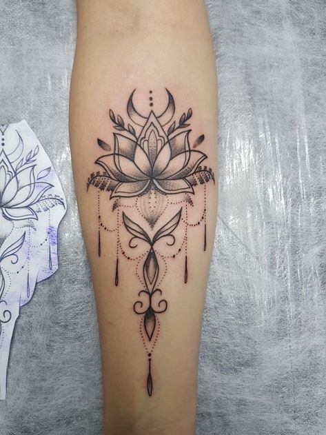 Lotus Tattoo Ideas For Women, Chest Tattoo Designs Female, Thumb Tattoos, Side Thigh Tattoos, Hp Tattoo, Ankle Tattoos For Women, Tattooed Girls, Boho Tattoos, Unalome Tattoo