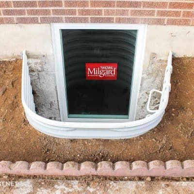 How to install window wells for a basement. #DIY #basement #twofeetfirst Basement Window Well Covers, Diy Shaker Cabinet Doors, Basement Diy, Basement Window Well, Window Wells, Window Well Cover, Update Kitchen, Basement Window, Shaker Cabinet Doors