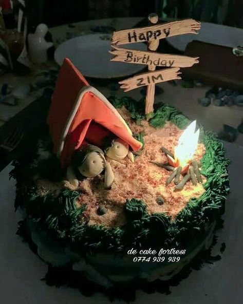 Hiking Cake Ideas For Men, Hiking Cake Ideas, Hiking Cake, Camping Birthday Cake, Cake Ideas For Men, Camping Cakes, Camping Theme Birthday, Camping Birthday, Birthday Stuff