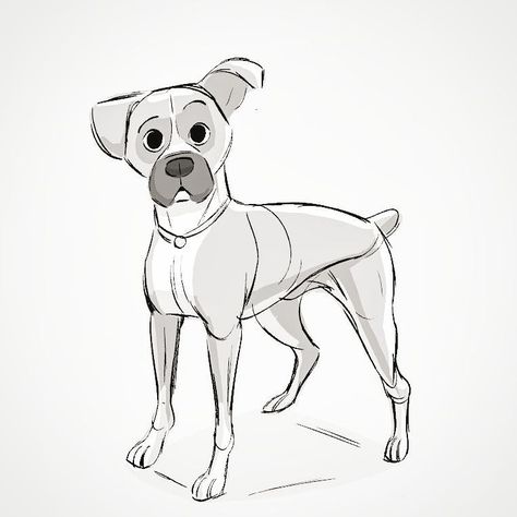 Quick boxer lunch doodle. I'll try adding colour for the next one. #artistsoninstagram #art #dog #dogsofinsta #dogsofinstgram #boxer… Cartoon Boxer Dog, Cartoon Dogs Character Design, Boxer Sketch, Boxer Dog Illustration, Dog Cartoon Drawing, Boxer Drawing, Boxer Painting, Cartoon Dog Drawing, Dog Design Art