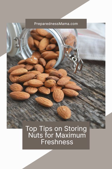 Healthy and tasty, a variety of nuts is an essential addition to any pantry. For storing nuts properly, however, you have to be sure to follow the right guidelines. Pantry Fridge, Fridge And Freezer, Long Term Food Storage, Dehydrated Food, Canning Recipes, Food Storage Containers, Shelf Life, Serving Size, Top Tips