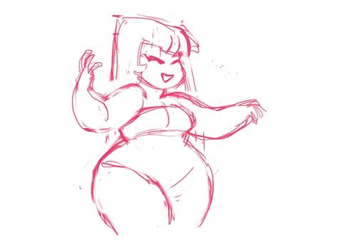 Chubby Girl Art Reference, Chubby Girl Drawing Reference, Chubby Drawing Reference, Chubby Woman Reference, Thick Oc Art, Chubby Girl Art, Chubby Drawing, Thick Oc, Chubby Oc