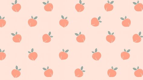 Peach Aesthetic, Peaches, Laptop, Wallpapers, Pattern, Pink