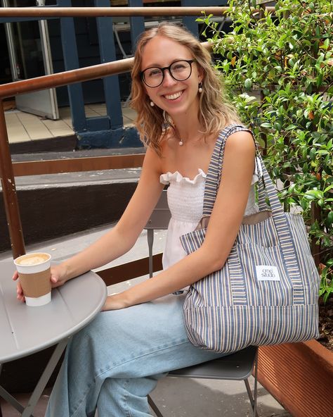 Our absolute BEST SELLER: Our Marie Tote bag with stripes and pockets🫶 Made from recycled fabric found in a thrift store in Sawtelle, CA ♻️ Since it seems like you are LOVING our bags. We are making more an in new colors & patterns. So stay tuned 😎 #smallbusiness #recycled #recycledfashion♻️ #smallbusinessowner #slowfashion #slowfashionstyle #handmade #selfmade Recycled Fashion, Recycled Fabric, Scandinavian Style, Slow Fashion, Stay Tuned, Best Seller, Thrift Store, Color Patterns, New Color