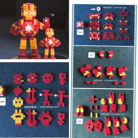 Pearled Bead Ideas 3d, Hama Beads 3d, 3d Perler Bead, Melty Bead Patterns, 3d Figures, Diy Perler Bead Crafts, Hama Beads Patterns, Fun Easy Crafts, Iron Beads