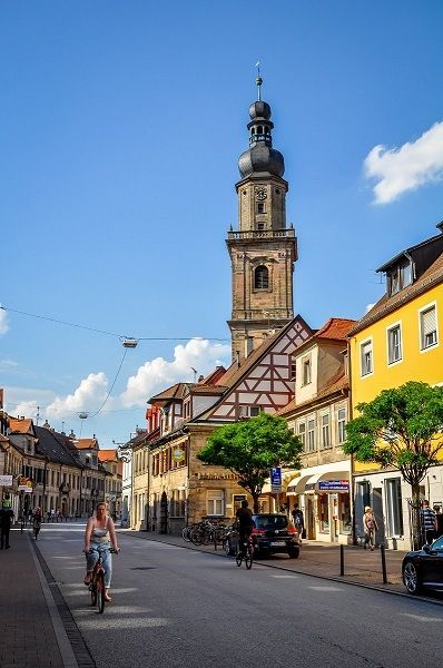 Main street in Erlangen, Germany. Erlangen Germany, Romanticized Life, Full Calendar, Cities In Germany, Travel Germany, Visit Germany, Living In Europe, Holiday Places, Bavaria Germany